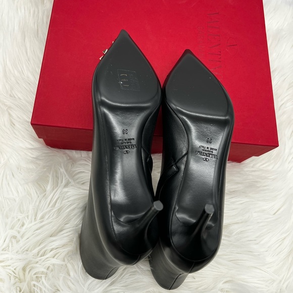 Valentino Garavani | Rockstud Alcove Leather Ankle Boots - Picture 13 of 15